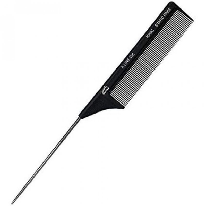 Jaguar A-Line 535 Ionic 8.75" Black Comb With Metal Pin