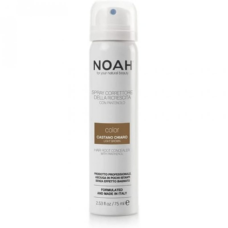 NOAH Hair Root Concealer with Vitamin B5 Light Brown 75ml - Made in Italy - Cruelty Free, No SLS or Parabens - Nickel