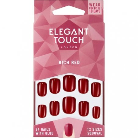 Elegant Touch Core Colour Nails Rich Red 1 count