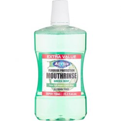 Beauty Formulas Active Oral Care Alcohol-Free Fluoride Mouth Rinse Green Mint
