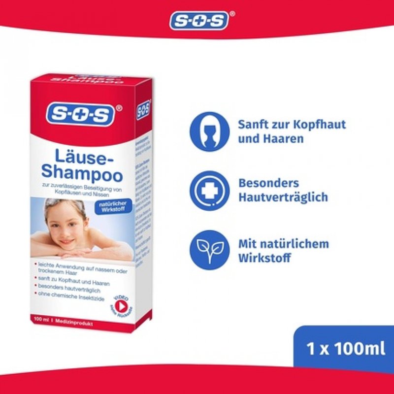 SOS Lice Shampoo 100ml