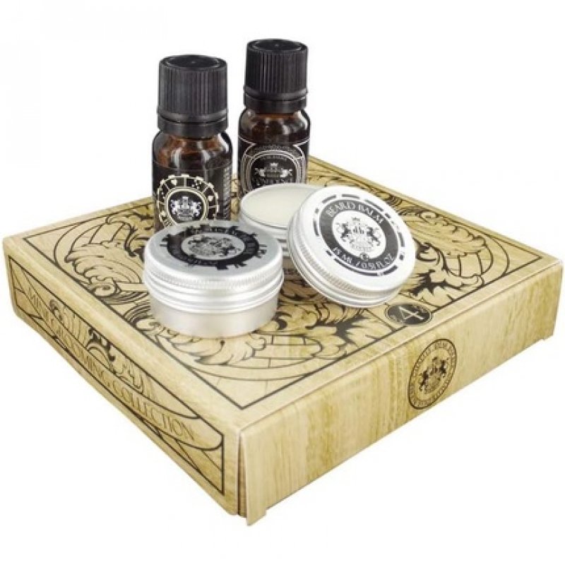 Dear Barber Mini Grooming Collection Set - Beard Oil 10ml, Moustache Wax 15ml, With Confidence Eau de Toilette 10ml,