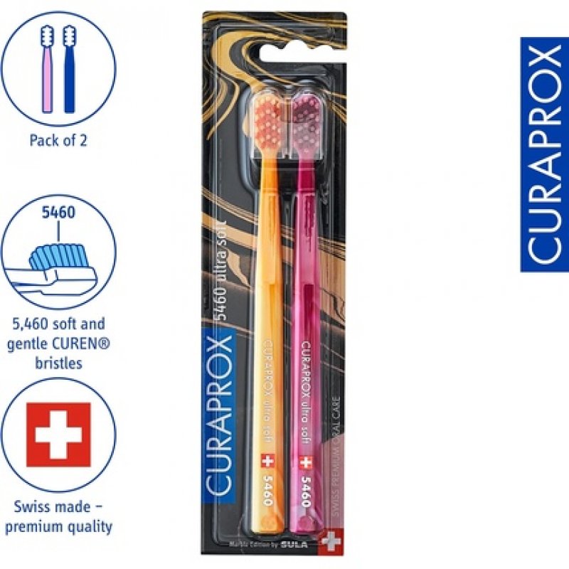 Curaprox CS 5460 Ultra Soft Toothbrush Special Edition Marble 2023 2 Pack