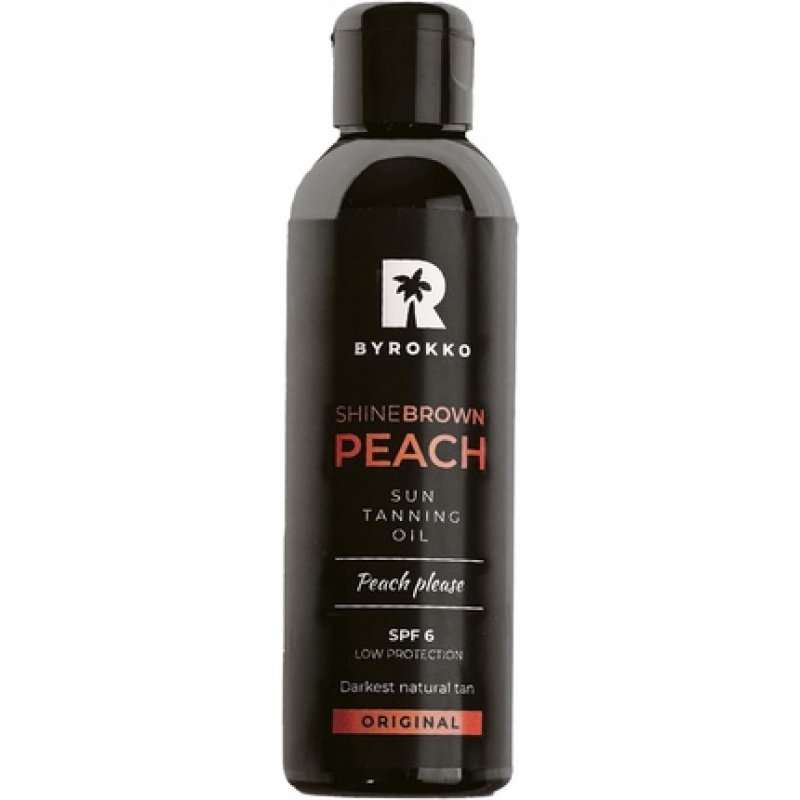 BYROKKO Shine Brown Premium Tanning Accelerator Peach Oil SPF6 150ml