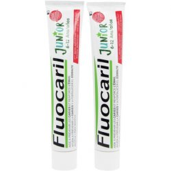 Fluocaril Junior Toothpaste 6-12 Years-Old 75ml Red Berries Fruit - Pack of 2