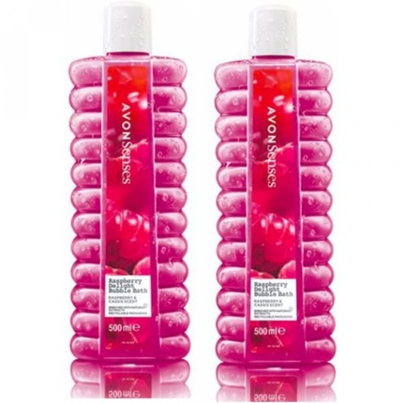 Avon Senses Raspberry Delight Bubble Bath 500ml - Pack of 2