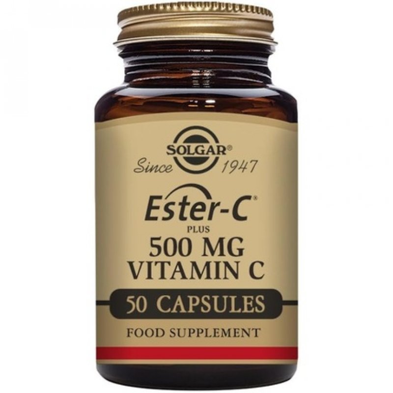 Solgar Ester C Plus 50 Capsules 500mg