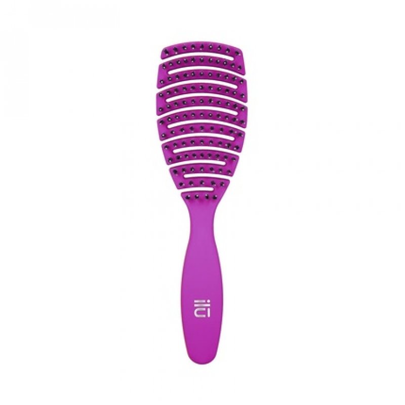 T4B ILU My Happy Color Purple Easy Detangling Professional Hairbrush