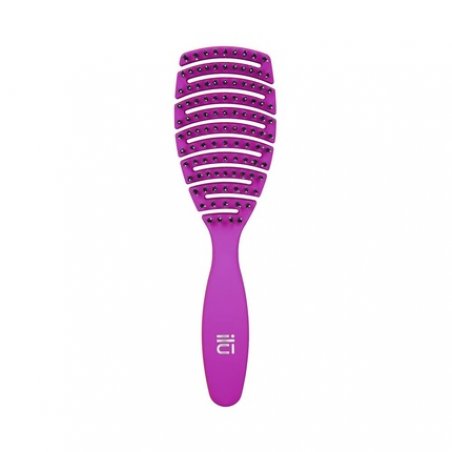 T4B ILU My Happy Color Purple Easy Detangling Professional Hairbrush