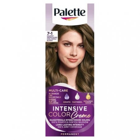 PALETTE Intensive Color Creme Hair Color Cream 7-1 Cool