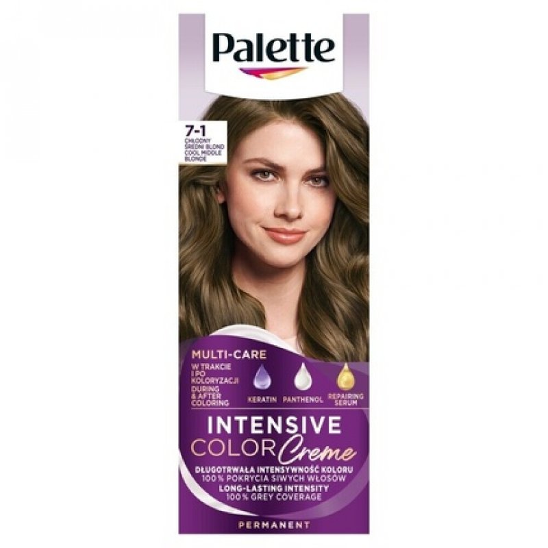 PALETTE Intensive Color Creme Hair Color Cream 7-1 Cool