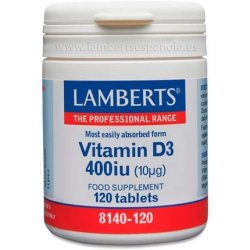 Lamberts - Vit. D 400iu 120 Comp. Lamberts