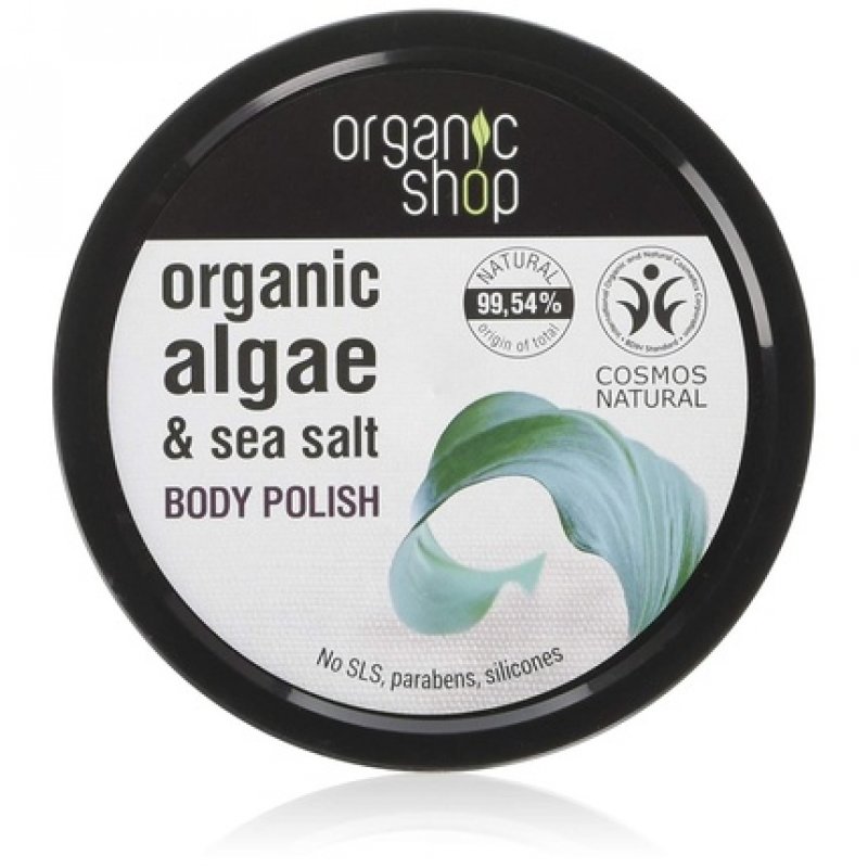 Organic Shop Body Polish Natural Algae and Sea Salt 250ml