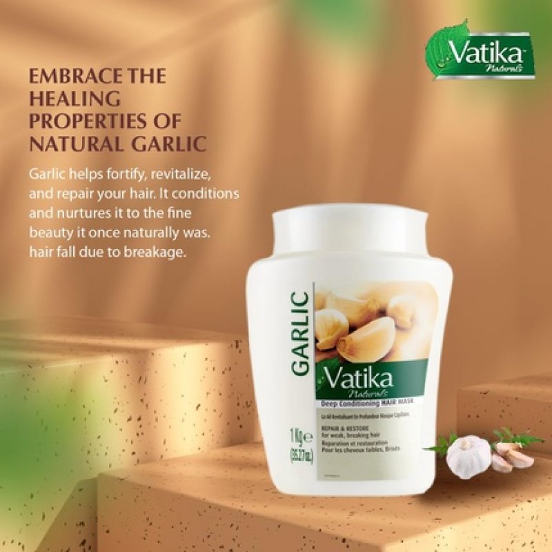 Dabur Vatika Naturals Hair Mask Natural Solution for Deep Conditioning 1KG