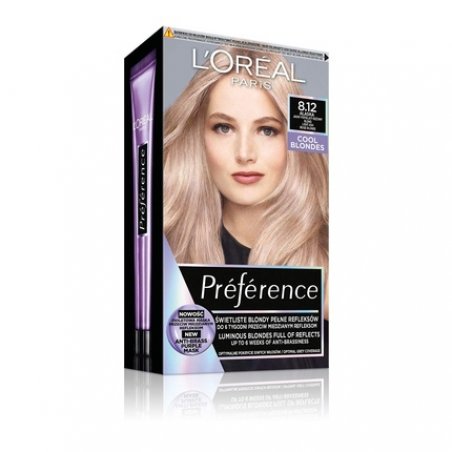 Loreal Preference Hair Color 8.12 Alaska - Light Ash Beige Blond