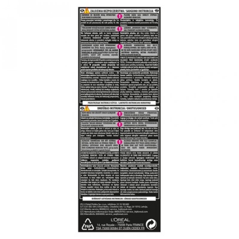 Loreal Preference Hair Color 8.12 Alaska - Light Ash Beige Blond