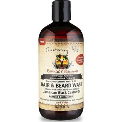 Sunny Isle Jamaican Black Castor Oil for Hair and Beard Wash 340ml