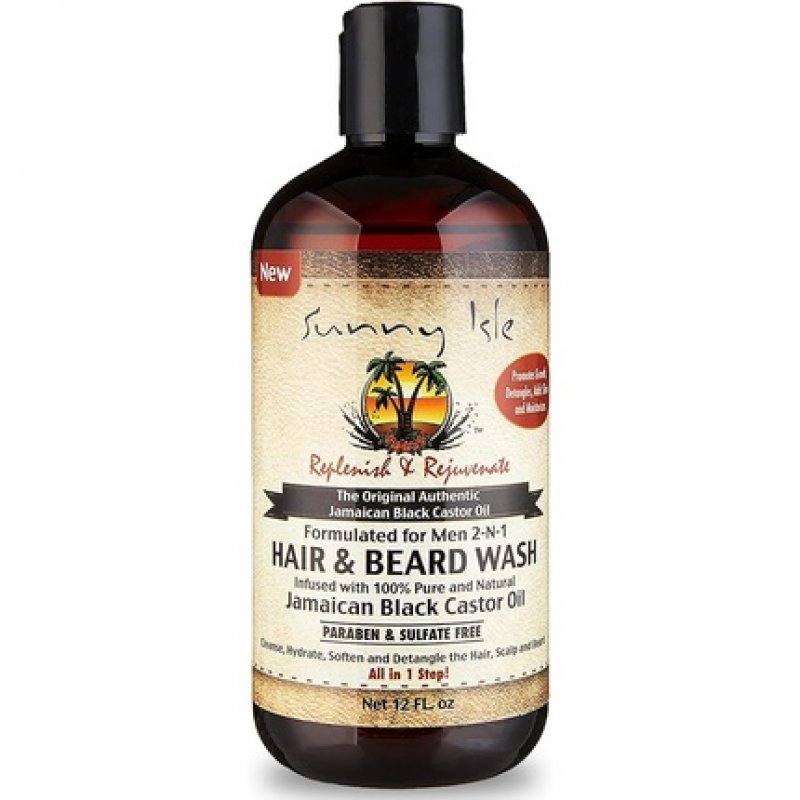 Sunny Isle Jamaican Black Castor Oil for Hair and Beard Wash 340ml