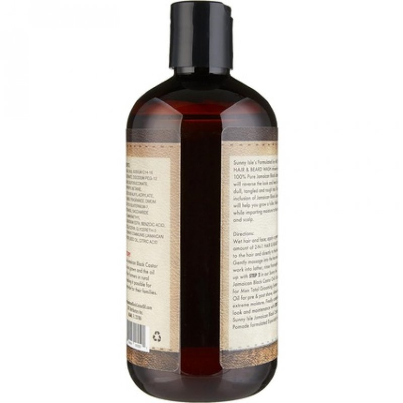 Sunny Isle Jamaican Black Castor Oil for Hair and Beard Wash 340ml