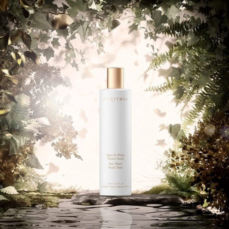 Alqvimia 100% Natural Rose Water for Mature and Dry Skin Face Toner Moisturizer 100ml Spray