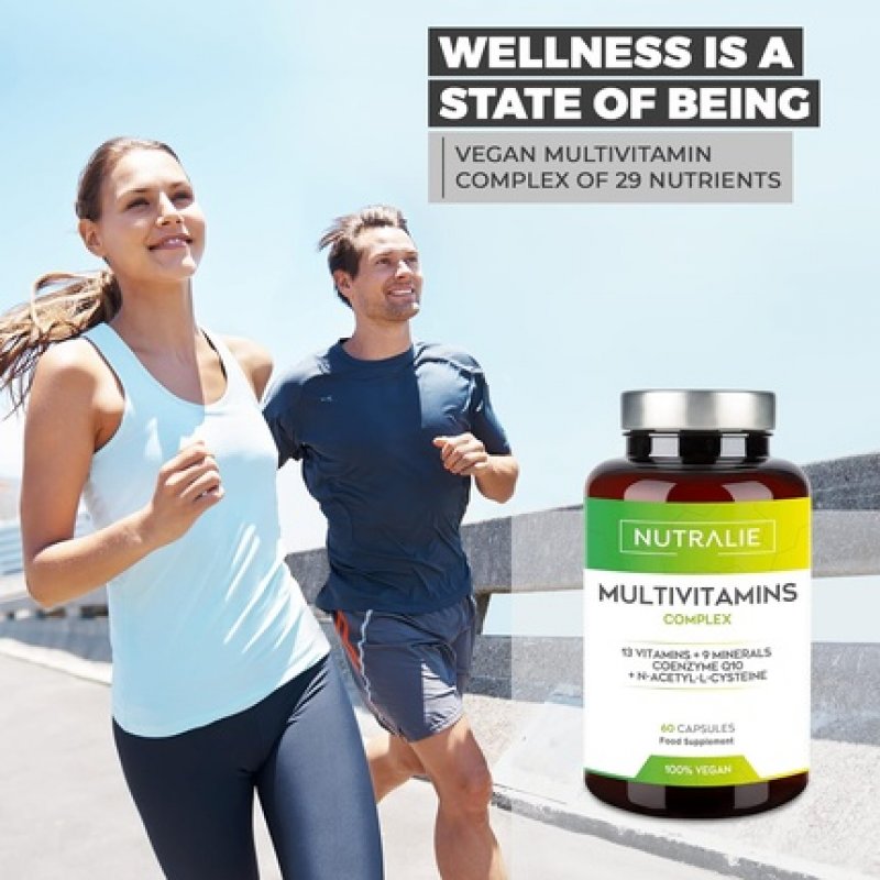 Multivitamins & Minerals Complex with Iron, Zinc, Selenium, Vitamins A, B, C, D, E, L-Cysteine, Biotin, Coenzyme Q10