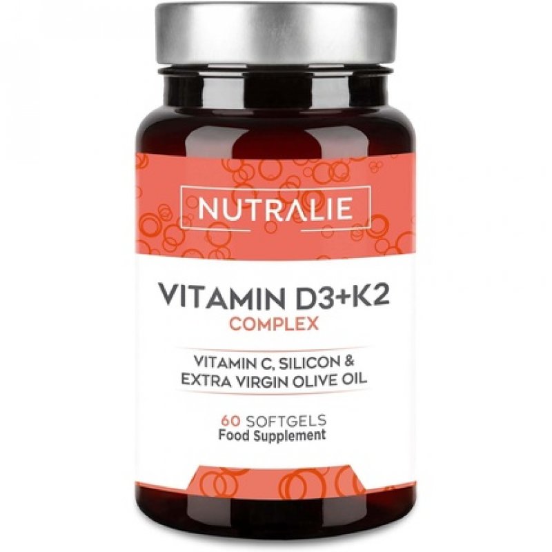 Vitamin D3 1000 IU per day K2 MK7 High Strength and Absorption 60 Softgel Nutralie