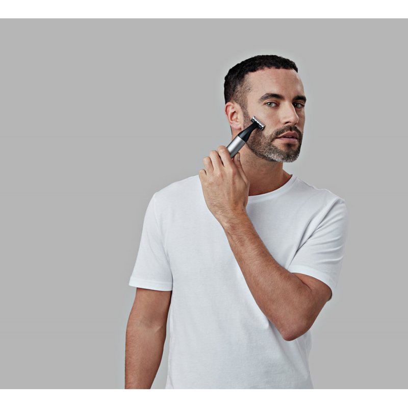 Remington Omniblade Hybrid Face and Body Stubble Waterproof Rechargeable Shaver with Precision Dial Comb and Micro