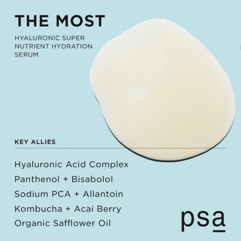 PSA THE MOST Hyaluronic Super Nutrient Hydration Serum 30ml 1oz