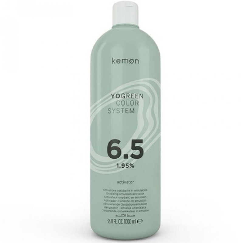 Kemon Yo Green Developer 6.5 Volume 1.95% Cream Activator 33.8oz 1000ml