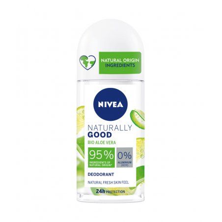 NIVEA Déodorant Femme Bille Naturally Good Aloe Vera Bio 50 ml