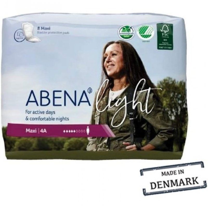 Abena Light Incontinence Pads Eco-Friendly Women's Incontinence Pads Breathable Comfortable Fast Absorption Protection
