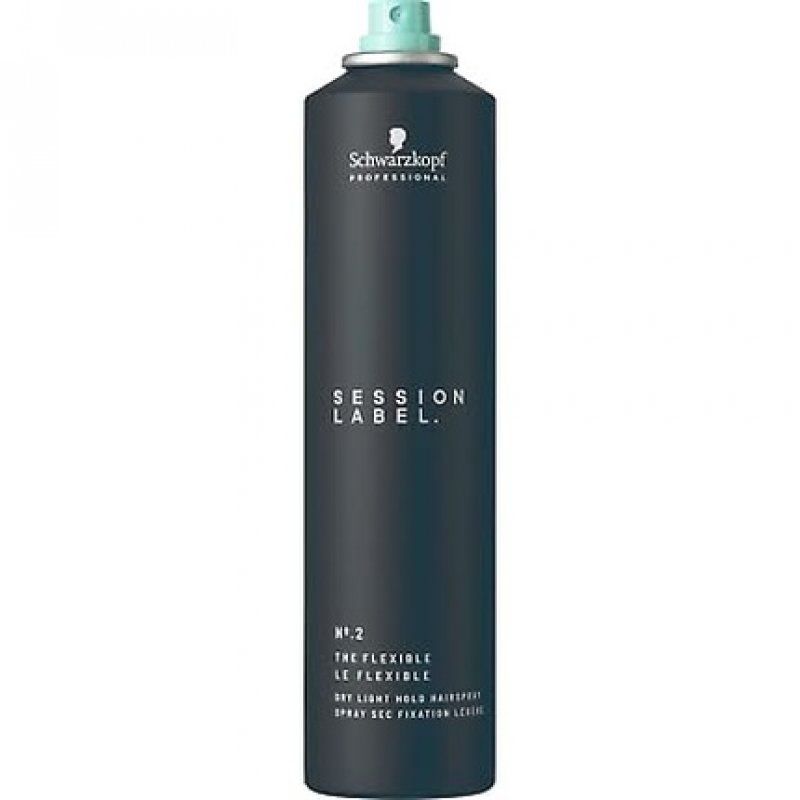 Schwarzkopf Session Label The Flexible Dry Light Hold Hairspray 500ml