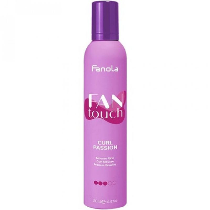Fanola FanTouch Curl Passion Curly Hair Mousse to Discipline and Define Natural or Permed Curls 300ml