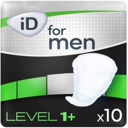 iD for Men Level 1 Incontinence Pads - Pack of 10