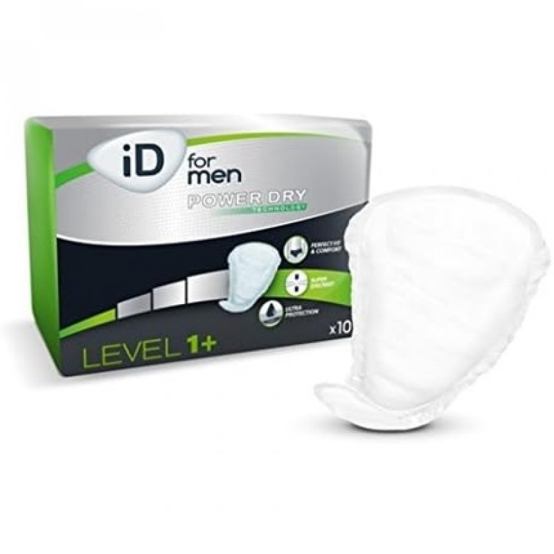iD for Men Level 1 Incontinence Pads - Pack of 10
