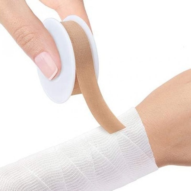 Lifemed Adhesive Tape 5m x 1.25cm Skin Color Classic - Easy Fixation of Bandages
