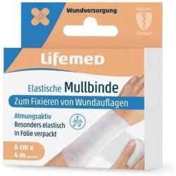 Lifemed GmbH Elastic Bandage 4mx6cm White