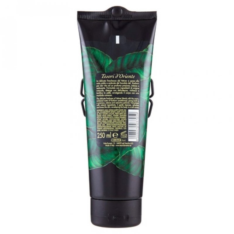 Tesori d'Oriente Kashmir Sandalwood and Vetiver Shower Cream 8.45 Fluid Ounce 250ml - Italian Import