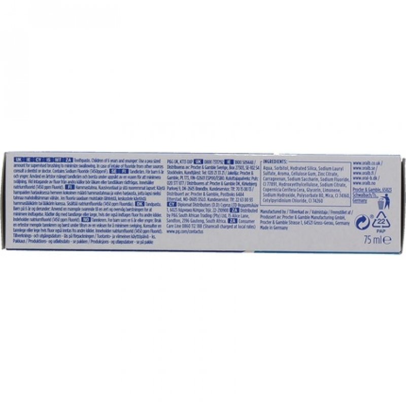 Oral-B Complete Mouthwash and Whitening Toothpaste 75ml