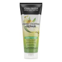 John Frieda Deep Cleanse & Repair Conditioner 250ml Visible Repair and Smoothness for Damaged, Stressed Hair
