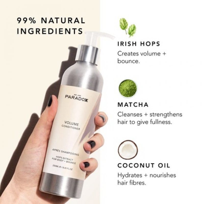 We Are Paradoxx Volumizing Conditioner 250ml with Coconut and Hazelnut Oils for Lightweight Finish