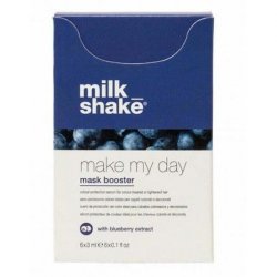 Milk Shake Make My Day Mask Booster with Blueberry Extract 6 x 3ml - Hair Color Protection Serum for Colored or