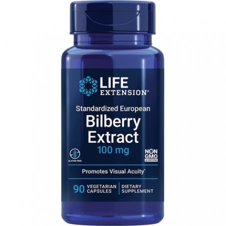 Life Extension European Standardized Bilberry Extract 100mg - 90 vCapsules