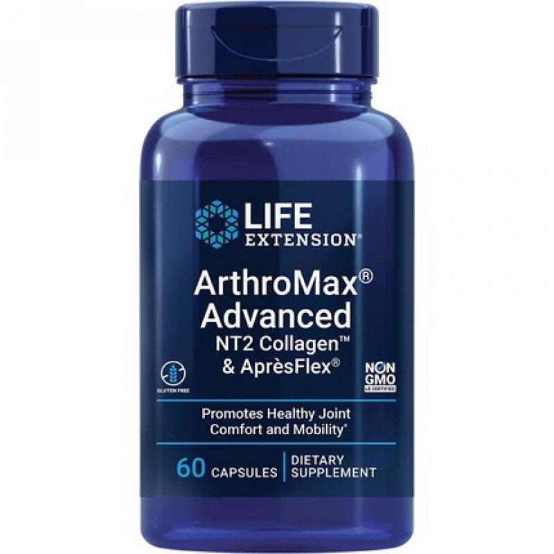 Life Extension ArthroMax Advanced with NT2 Collagen & AprèsFlex Capsules Joint Health Comfort & Mobility Formula 60