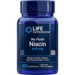 Life Extension No-Flush Niacin Inositol Hexanicotinate 800mg 100 Capsules