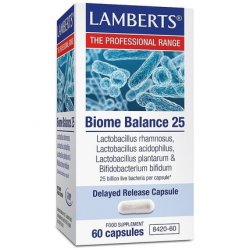 Lamberts Probiotic Biome Balance 25 Billion Live Bacteria Formula 60 Caps