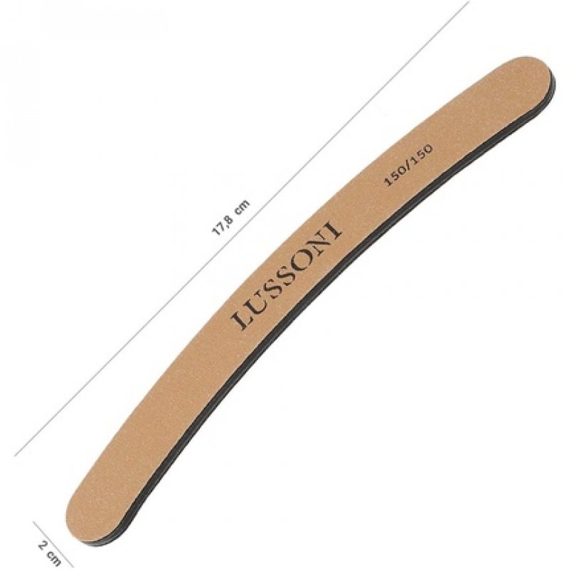 T4B Lussoni Premium Curved Nail Files 150/150 Grit - Pack of 25