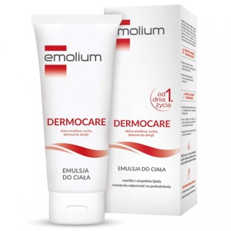 Emolium Dermocare Emulsion for Body from 1st Day of Life - Dry, Sensitive, Dirt-Repellent Skin for Allergies 200ml