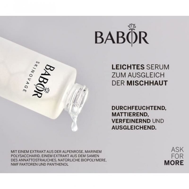 BABOR SKINOVAGE Balancing Serum for Combination Skin Anti-Aging Moisturizer Launching 2022