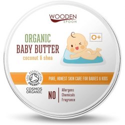 Organic Baby Butter with Coconut & Shea Butter 100ml - Bottom Association Certified, Suitable for Newborns, Vegan, RAW